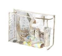 Transparent Bag Clear PVC Carry Tote Waterproof Large Capacity See Through Organizer Durable Reinforced Handles Multi Purpose Storage Carrier Lightweight Design Travel Beach Pool Shopping Stadium Even