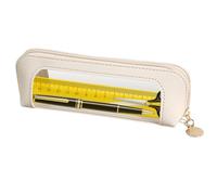Transparent Bag - Multifunctional Transparent Zipper Case, Large Capacity Marker Bag | Heavy Duty Storage Bag for Students, Organizer, beige, Fare riferimento alla descrizione, Please refer to