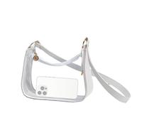 Transparent Bag - Soft Women's Transparent Bag Tote | Transparent With Adjustable Shoulder Strap For Job Event Lunch Festival School Concert Travel, white us, se beskrivning