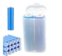 Transparent Battery Storage Box - Clear for AA, AAA, C, D Batteries | Durable Compact Design, Easy Identification Access, Ideal for Home, Workshop B