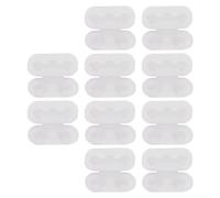 Transparent Bead Buckle Vertical Blinds Chain Connector, Plastic Curtain Accessories for Roller Shades Ceiling Fans Table Lamps, 1.7cm Clear Siamese Buckle Fixing Parts(10pcs)