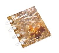 Transparent Binder - Album for Photo Collection with 20 Inner Pages - Portable Adhesive Notebook - for Received Cards Small Students Teachers Office School