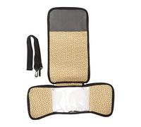 Transparent Bird Carrier Bag, Portable Travel Cage for Cockatiels Parakeets Small Birds, Lightweight Breathable Backpack with Rattan Weaving and Two Way Zipper, Side Pockets for Pe (Grey)