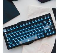 Transparent Black keycaps 60 75 Percent,Custom Backlit Shine Through Keyboard Key caps, Cherry Profile Keycaps for MX Switches Mechanical Keyboard(151 Keys
