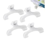 Transparent Book Clip (4PCS) - Portable Book Page Holder & Opener for Hands-Free Reading, Book Accessories & Gifts for Book Lovers, Paper Clamps for Books, Magazines, Notebooks