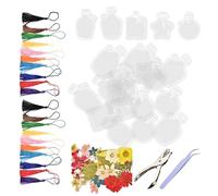 Transparent Bookmarks for Dried Flowers,Handmade Transparent Dried Flower Bookmarks | Handmade Floral Crafts Maker Page for Parties School Projects Friends Scrapbook Decoration Activities