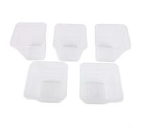 Transparent breathable square plastic orchid pot with hollow structure designed for airflow and sunlight exposure to roots for improved For plant care (12CM without tray)