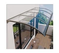 Transparent Canopy Polycarbonate Awning - Weather-Resistant & Durable Stylish Design for All Architectural Styles (65x140cm/25.6x55in)