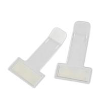 Transparent Car Parking Ticket Holder 2pc 7.4x3.95cm Plastic Easy | Double-sided tape attaches inside windscreen Transparent plastic keeps tickets visible Sized for standard passes
