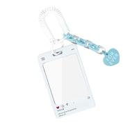 Transparent Card Protection Sleeve Photocard Photo Protector Holder Keyring Bus Card Cover Acrylic Cute Korean Acrylic Sleeve