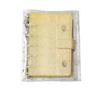 Transparent Cardboard Document Holder | Transparent Folder for Notes, Receipt Card Holder with Star Pattern for Teachers Students Project Manager Administrative Staff