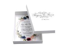 Transparent Cards With Printed Box, Wedding Invitation, 10Pcs