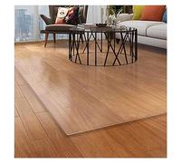 Transparent Carpet Area Rugs Clear Vinyl Plastic Floor Mat,Non-Skid Transparent Carpet Protector, for Home/Office/Hall/Low Pile Rugs Doormat,1.5mm Thick,160/170/180/190/200cm wide Multiple Sizes Chair