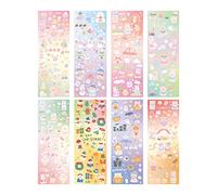 Transparent Cartoon Stickers Scrapbooking PET Decorative for Gifts Pet Scrapbooking
