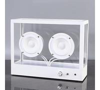 Transparent Cassette Speaker, Portable Bluetooth/USB/Aux Playback, Minimalist Design, Crystal Clear Sound for Office, Living Room, Great Gift Option - 2023