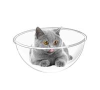 Transparent Cat House - Dome Bed, Acrylic Healing Walk, Observation Lounge, Contemporary Cats - Station, Safe Elevated Retirement with Scratch-Resistant Top