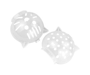 Transparent cat muzzle - 5.79 inch anti-bite protection | Lightweight breathable ABS hood - Safe design with clear vision for bathing, grooming and daily care of small animals