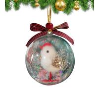 Transparent Christmas Baubles | Hummingbird Air Bubble 8.99 cm - Bird Motif Christmas Tree Decoration - For Christmas Tree Halloween Home Party Family Birthday Holiday Wedding Thanksgiving Country