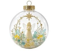 Transparent Christmas Baubles Ornaments Xmas Tree Haning Ornament No Lights