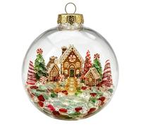 Transparent Christmas Baubles Ornaments Xmas Tree Haning Ornament No Lights