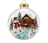 Transparent Christmas Baubles Ornaments Xmas Tree Haning Ornament No Lights