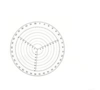 Transparent Circular Ruler For Crafts And Woodworking With 5mm Intervals Clear Center Locator Tool For Artists And Carpenters On Wood Plastic Metal Glass Surfaces To Draw Perfect Circles Easily(D)
