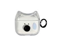 Transparent Clear Earphone Case for AirPods Pro 3 2025, Cute Lovely Cat Face Soft TPU Silicone Case, Kitty AirPods Pro 3 Cover Protective Skin Shockproof Protector for iPod Earbuds -Dog