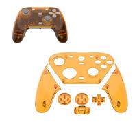 Transparent Clear Faceplate Housing Shell for GameSir G7 Pro Controller, Replacement Front Skin Case Cover Plates for GameSir G7 Pro Gaming Controller PC Version (Orange)