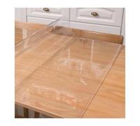 Transparent Clear PVC Tablecloth Mat 1.5mmTable Cloth Soft Glass Protector Cover for Coffee Table Clear Table Protector(50x60CM)