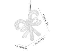 Transparent Colorful Plastic Pendant Colorful Christmas Tree Acrylic Pendant Decoration Scene Arrangement Props, Classic Holiday Layout, Perfectly Versatile Size, Light and Frim Material (C)