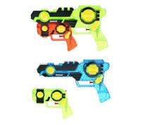 Transparent Coloured Plastic 2-In-1 Water Blaster For Kids - Dual Function Pump Action Super Soaker Duo Set For Boys And Girls