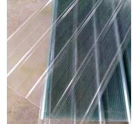 Transparent Corrugated Roofing Sheets Insulation Cladding Panels Flame Retardant Outdoor Covering 1.2mm Rainproof Board with Screws (0.9x0.5m/35x20in 4 Pcs)