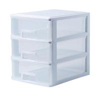 Transparent Cosmetic Storage Drawers, Stackable Transparent Storage Drawers,Stackable Storage Box Multi-Tier Transparent Storage Drawers - Weapon Organizer, Medium 3 Layers C, Se référer au descriptif
