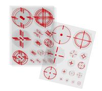 Transparent Crosshair Target Stickers for Gaming,FPS Aim Assist Sticker Decals Reusable,Static Cling Game Focus Monitor Decal for FPS Video Games TV Monitor and Mobile Phone(120PCS,0.39"-1")