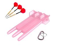 Transparent Dart Wallet - Darts Carry Case, Clear Storage Holder, Secure Locking Protection System, Durable Lightweight Construction | Tournament Travel Home Storage Daily Dart Management