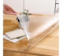 Transparent Desk Mat - 25"x68" C Table Cover Protector 1mm Thick Plastic Table Cover Perfect for Writing Desktop Protection & Home Office Use