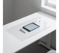 Transparent Desk Pad, Clear Anti-Slip PVC Table Mat Cover for Write Work Dining, Scratch-Resistant Smooth Surface Easy to Clean for Home Office School Use (100x50cm)