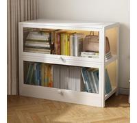 Transparent Display Cabinet, Curio Cabinet Collection, Floor Standing Showcase Bookshelf for Living Room, Bedroom, Home Office, Transparent on Three Sides
