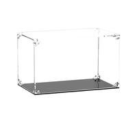 Transparent Display Case for Footballs, Assembleable with UV Protection in Full Size, Signed Football Display Boxes, for Fans and Collectors, Adults, Teenagers and