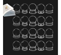 Transparent DIY Bookmarks, Transparent Bookmarks with Dried | 20-Piece DIY Bookmark Set with Dried for Adults | Author Reader Page Marker for Spring Atmosphere in Besprec