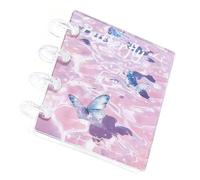 Transparent Document Binder, Sticker Book with 20 Inner Pages, Transparent Photo Binder for Ribbon Journal Small Accessories Students Teachers Administrative Staff