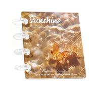 Transparent Document Binder | Sticker Book with 20 Inner Pages - Transparent Sticker Book for Ribbon Journal Small Accessories Students Teachers Staff Admin
