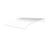 Transparent Door Canopy Awning 3.5mm Thick Clear Polycarbonate Rain Shelter Soundproof Porch Cover Weather Protection for Front Door (50x120cm/19.7x47.2in)