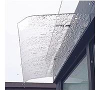 Transparent Door Canopy Front Door Awning Outdoor Sunshade Window Rain Cover 3.5mm Polycarbonate Protection UV Rain Snow Shield Garden Window Awning Weather Resistant