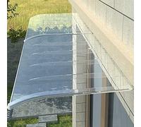 Transparent Door Canopy Outdoor Window Rain Shield Polycarte ning for Entryways Garden Porch Cover Weatherproof Shelter for Barns & Gas (40 x 120 cm)
