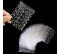Transparent Double-Sided False Nail Stickers - 240 Pcs Adhesive Nail Tabs for DIY Nail Art Decoration, 10 Sheets of Breathable Glue Stickers