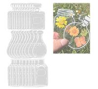 Transparent Dried Flower Bookmark Maker, Handmade Beautiful Flower Bookmarks Craft DIY Pressed Flower Bookmark Glassware Stickers,30Pcs