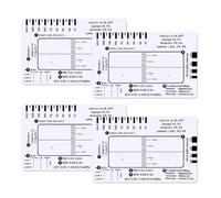 Transparent ECG ruler Transparently EKG Pocket Card Measuring Tool Pocket sized for Students, Paramedics, EMT's, Nurses & Doctors