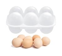 Transparent Egg Container - 6.1 x 2.75 x 4.05 Inches, Refrigerator Container, Durable Sealed Box | Storage Solution for Outdoor Adventures. Coperch