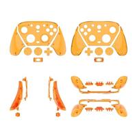 Transparent Faceplate Cover For GameSir G7 Pro,Gaming Controller Front Housing Shell Case,Top Panel Cover Replacement For GameSir G7 Pro, PC Material (transparent orange)